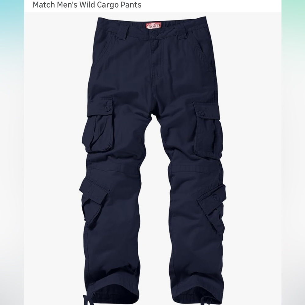 Men's Navy Cargo Pants
